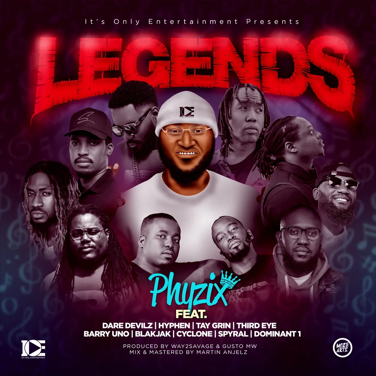 LEGENDS - ft. Tay Grin, Dare Devilz, Hyphen, Third Eye, Barry Uno, Blakjak, Dominant 1, Cyclone & Spyral Mwenya