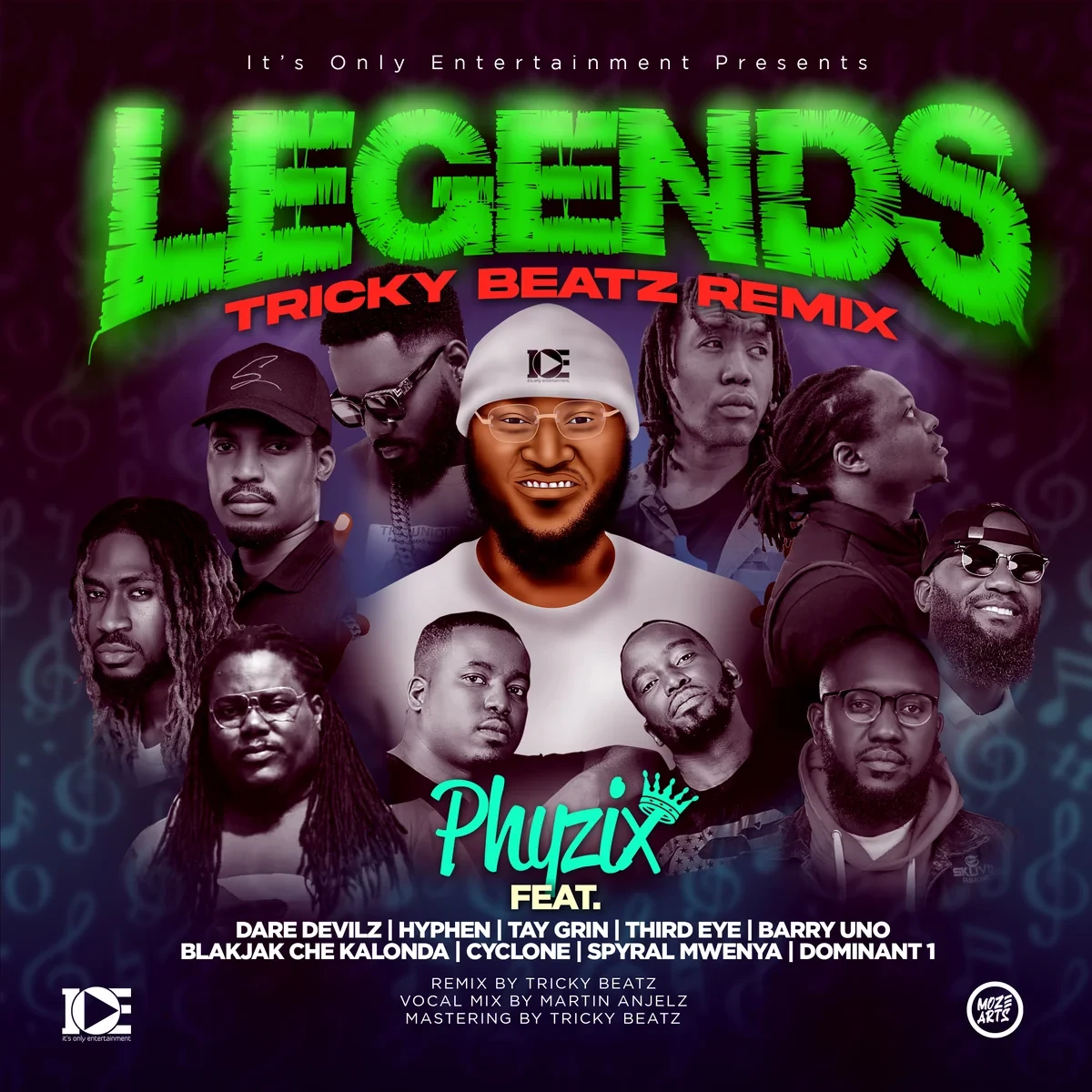 LEGENDS (Tricky Beatz Remix) - ft. Tay Grin, Dare Devilz, Hyphen, Third Eye, Barry Uno, Blakjak, Dominant 1, Cyclone & Spyral Mwenya